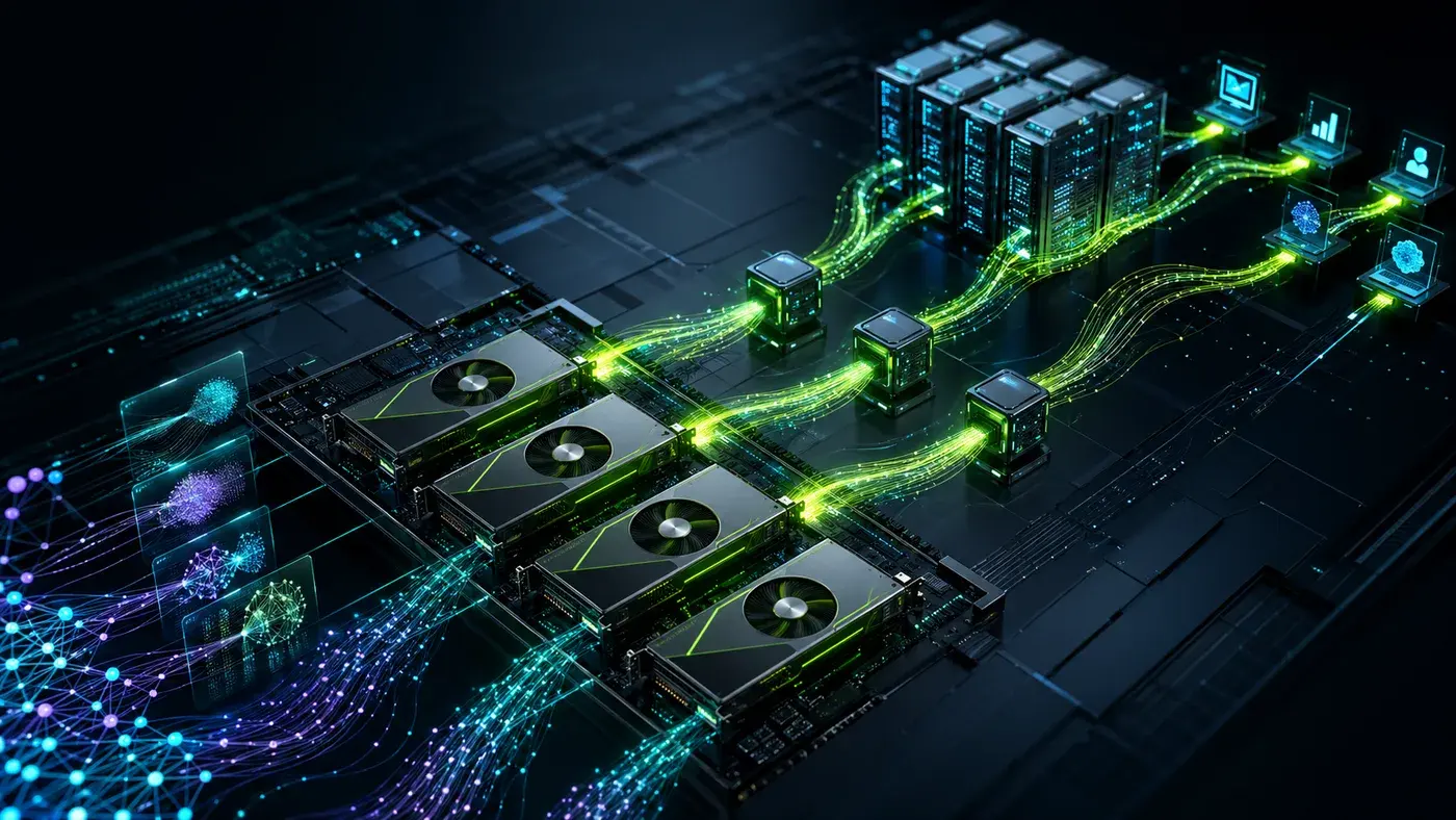 Abstract multimodal data intelligence visualization with documents, semantic nodes, and secure data channels